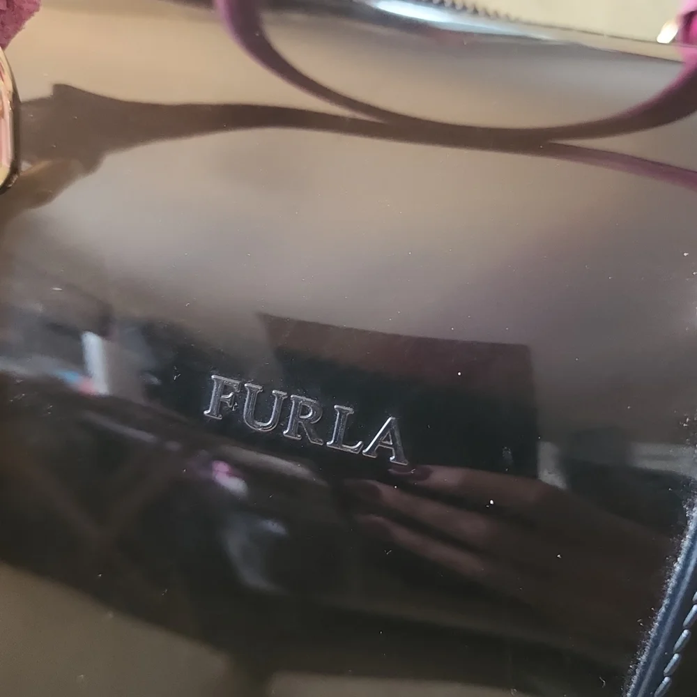RARE- Furla Black and Pink Women's Bag "JELLY BAG" - Picture 8 of 9
